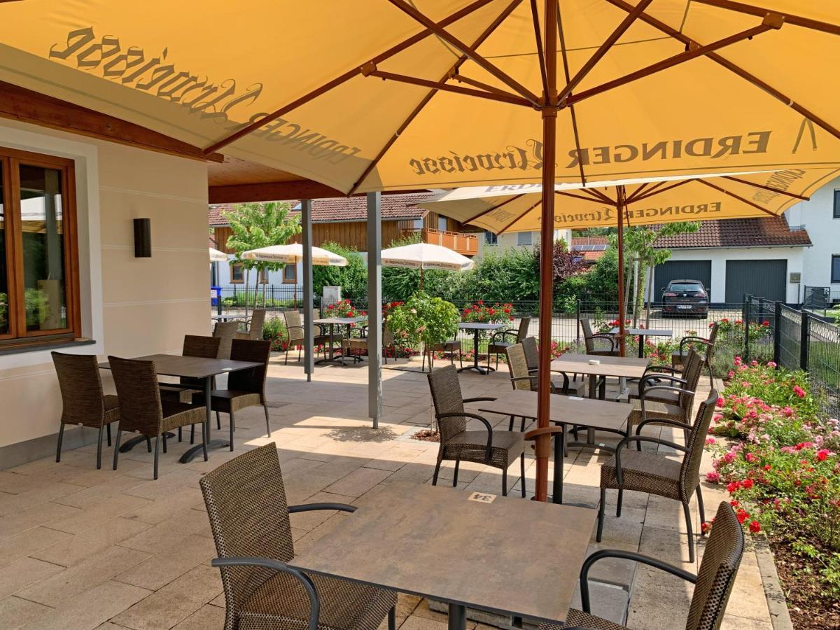 Garching an Der Alz Hotel Heimfeld Restaurant Cafe מראה חיצוני תמונה