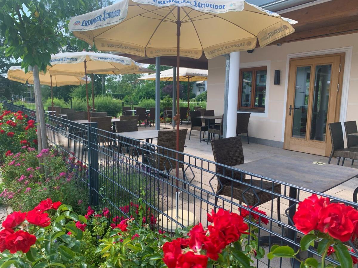Garching an Der Alz Hotel Heimfeld Restaurant Cafe מראה חיצוני תמונה